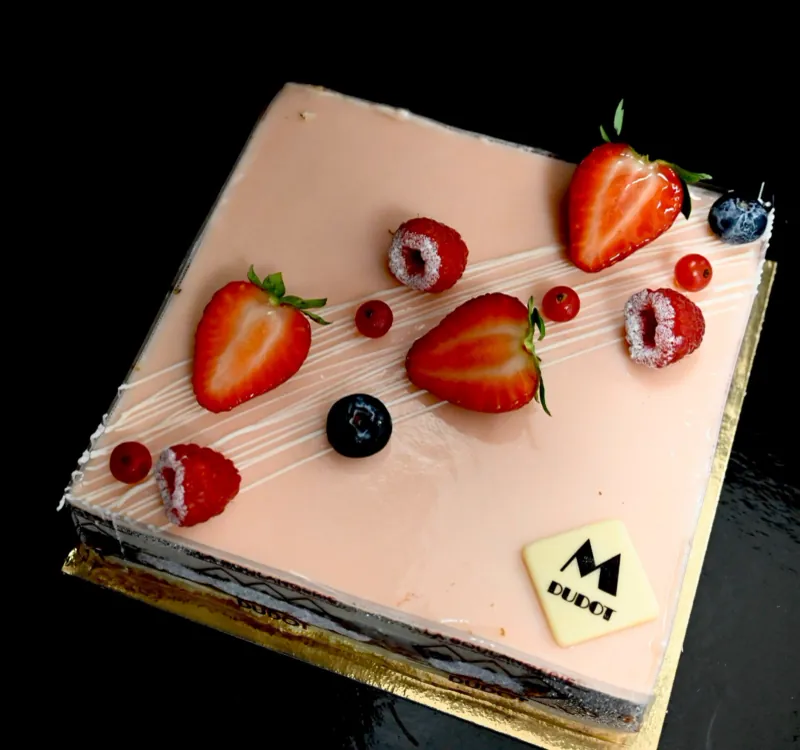 Entremets Fantastik aux fruits rouges